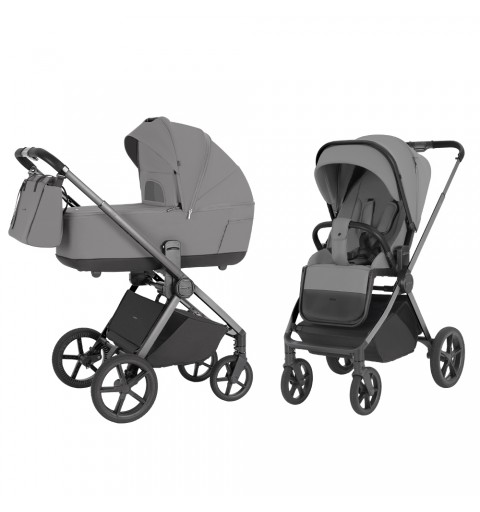 Carrello Ultra - wózek wielofunkcyjny, zestaw 2w1 z opcją 3w1 i 4w1 | CRL-6527 Silk Grey